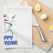 Gelukkig Nieuwjaar van de feestdag Theedoek (Quarter Fold)