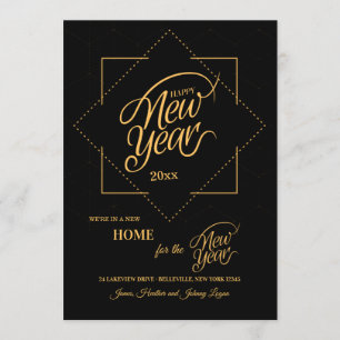 Gelukkig Nieuwjaar van de nieuwe aankondiging van 