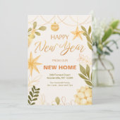 Gelukkig Nieuwjaar van de nieuwe aankondiging van  (Staand voorkant)