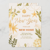 Gelukkig Nieuwjaar van de nieuwe aankondiging van  (Voorkant / Achterkant)