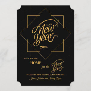 Gelukkig Nieuwjaar van de nieuwe aankondiging van 