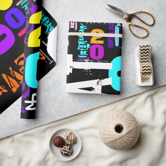 Gelukkig Nieuwjaar van de Rat Wrapping P Cadeaupapier (Crafts)