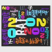 Gelukkig Nieuwjaar van de Rat Wrapping P Cadeaupapier (Vlak)