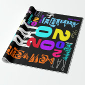 Gelukkig Nieuwjaar van de Rat Wrapping P Cadeaupapier (Uitgerold)