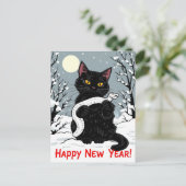 Gelukkig nieuwjaar van de slang briefkaart (Staand voorkant)