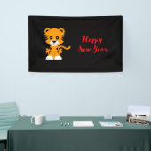 Gelukkig nieuwjaar van de tijger 2022 spandoek (Beurs)