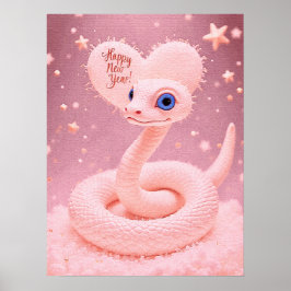 Gelukkig nieuwjaar van het Snake Poster