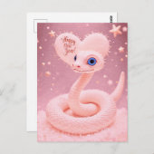 Gelukkig nieuwjaar van het Snake Poster Briefkaart (Voorkant / Achterkant)