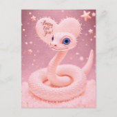 Gelukkig nieuwjaar van het Snake Poster Briefkaart (Voorkant)