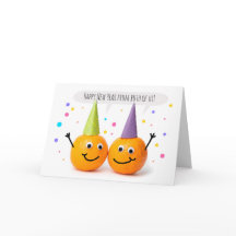 Gelukkig Nieuwjaar van ons beiden van het oranje s