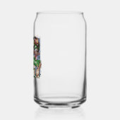 Gelukkig Nieuwjaar Verander de datum Funny Animal  Blikvorm Glas (Links)