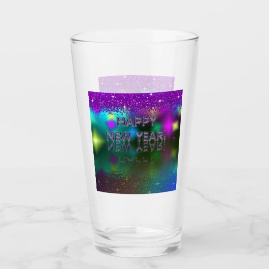 Gelukkig nieuwjaar! Verwijzing Glas (Voorkant)