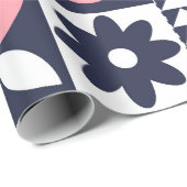 Gelukkig Nieuwjaar Vet Geometrisch Cadeaupapier (Rol Hoek)