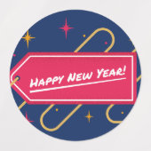 Gelukkig Nieuwjaar Viering Sticker (Design 2)