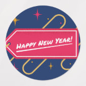 Gelukkig Nieuwjaar Viering Sticker (Design 1)