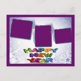 Gelukkig nieuwjaar voeg je foto's Briefkaart toe