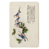 Gelukkig Nieuwjaar Vogels Magneet (Verticaal)