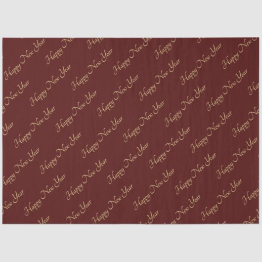 Gelukkig Nieuwjaar vol liefde Tissuepapier (Voorkant)