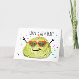 Gelukkig Nieuwjaar Voor Elke Sla in Feestmuts  Feestdagen Kaart