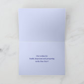 Gelukkig nieuwjaar. Vrede op Aarde Patriottisch Feestdagen Kaart (Binnen)