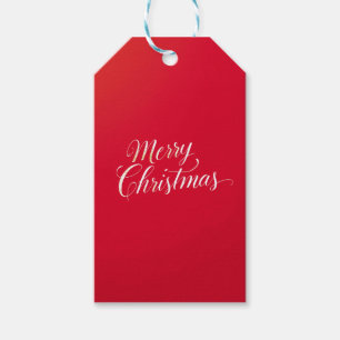 Gelukkig nieuwjaar, vrolijk kerstfeest, vakantiepe cadeaulabel