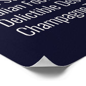 Gelukkig Nieuwjaar Vuurwerk Champagne Celebration  Poster (Hoek)