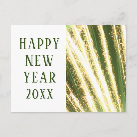 Gelukkig Nieuwjaar Vuurwerk Feestdagenkaart (Voorkant)