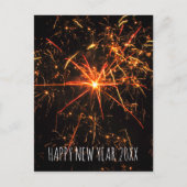 Gelukkig nieuwjaar vuurwerk feestdagenkaart (Voorkant)