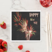 Gelukkig Nieuwjaar Vuurwerk Papieren servetten (Insitu)