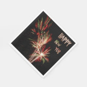 Gelukkig Nieuwjaar Vuurwerk Papieren servetten (Hoek)