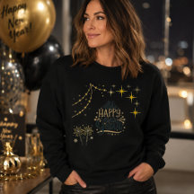 Gelukkig Nieuwjaar Vuurwerk Volwassenen Zweetshirt
