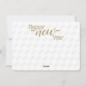 Gelukkig nieuwjaar wat een jaar feestdagenkaart (Achterkant)