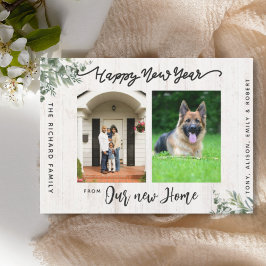 Gelukkig Nieuwjaar We hebben verhuisde Bewegende A Aankondiging