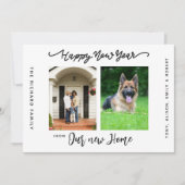 Gelukkig Nieuwjaar We hebben verhuisde Bewegende A Aankondiging (Voorkant)