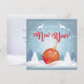 Gelukkig nieuwjaar! wenskaart 2026 (Voorkant / Achterkant)