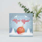 Gelukkig nieuwjaar! wenskaart 2026 (Staand voorkant)