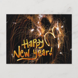 Gelukkig Nieuwjaar wenskaart Briefkaart