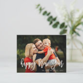 GELUKKIG NIEUWJAAR | Wenskaart voor penseelscript Briefkaart (Staand voorkant)