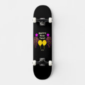 Gelukkig nieuwjaar wenst skateboard (Voorkant)