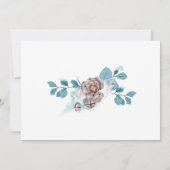 Gelukkig Nieuwjaar Winter Wenskaart Aankondiging (Achterkant)