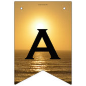 Gelukkig Nieuwjaar (zonsondergang) Personaliseer B Vlaggetjes (Derde vlag)