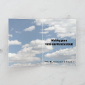 Gelukkig Nieuwjaar Zuidwest Saguaro Cactus Feestdagen Kaart (Binnen)