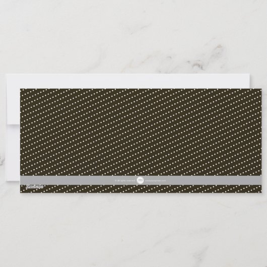 Gelukkig nieuwjaar zwart-wit feestdagenkaart (Achterkant)