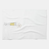 Gelukkig nieuwjaarsfeest Champagne Jaar Theedoek (Horizontaal)