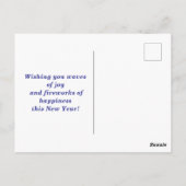 Gelukkig nieuwjaarsfeest in Rio de Janeiro Briefkaart (Achterkant)