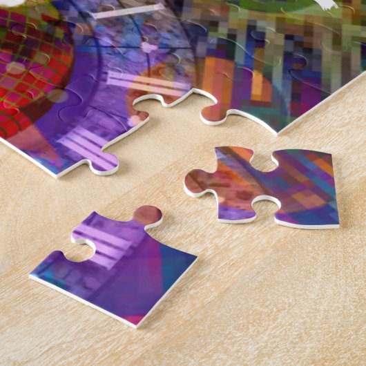 Gelukkig nieuwjaarsfeest. legpuzzel (Zijkant)