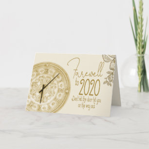 Gelukkig nieuwjaarsfeest tot 2020 feestdagen kaart