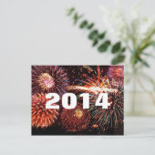 Gelukkig nieuwjaarsjaar Briefkaart 2014 (Staand voorkant)