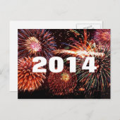 Gelukkig nieuwjaarsjaar Briefkaart 2014 (Voorkant / Achterkant)