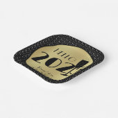 Gelukkig nieuwjaarsplein papieren bordje (Gebogen)